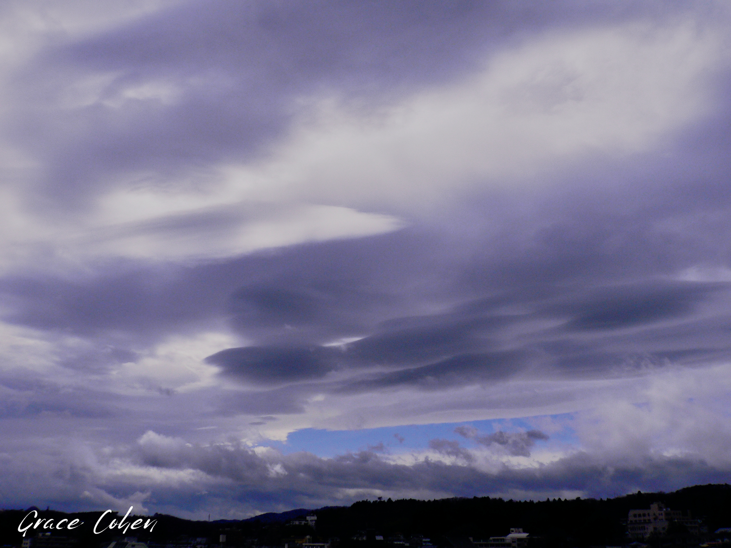 Lenticular Clouds on a Cold Afternoon